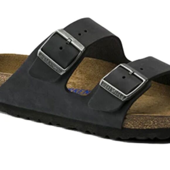 NWT Birkenstock Arizona Soft Footbed Smooth Leather Sandals 39 L-8 M-6 - Picture 7 of 9